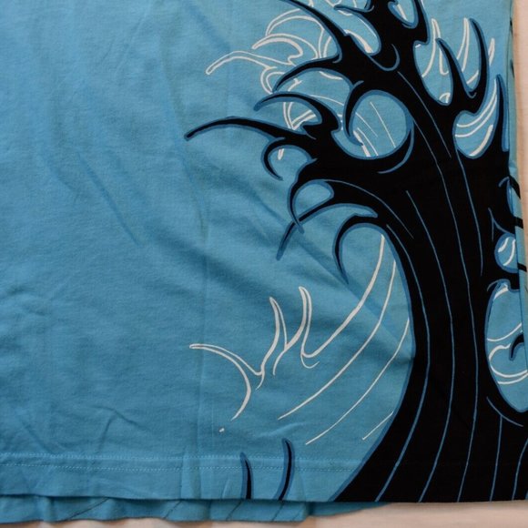 True Love False Idols Mens TLFI Last Rites Sky Blue Shirt New 2XL - Picture 5 of 5